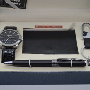 Cote d’ Azur Men’s Set: Watch, Wallet, Pen, Key Fob